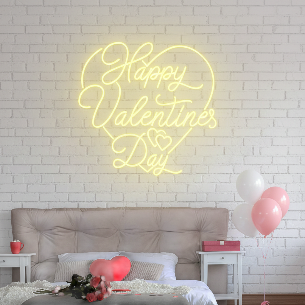Happy Valentine's Day Neon Sign
