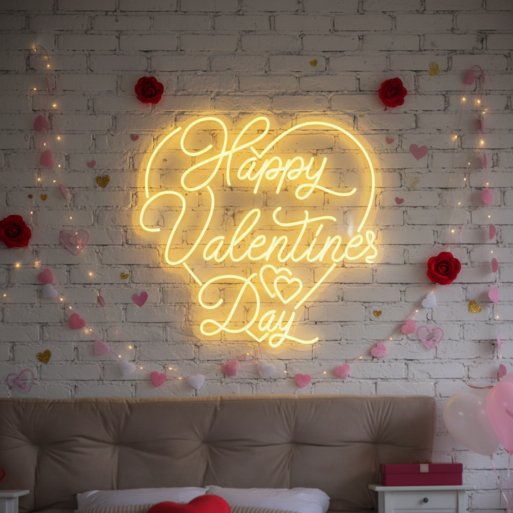 Happy Valentine's Day Neon Sign