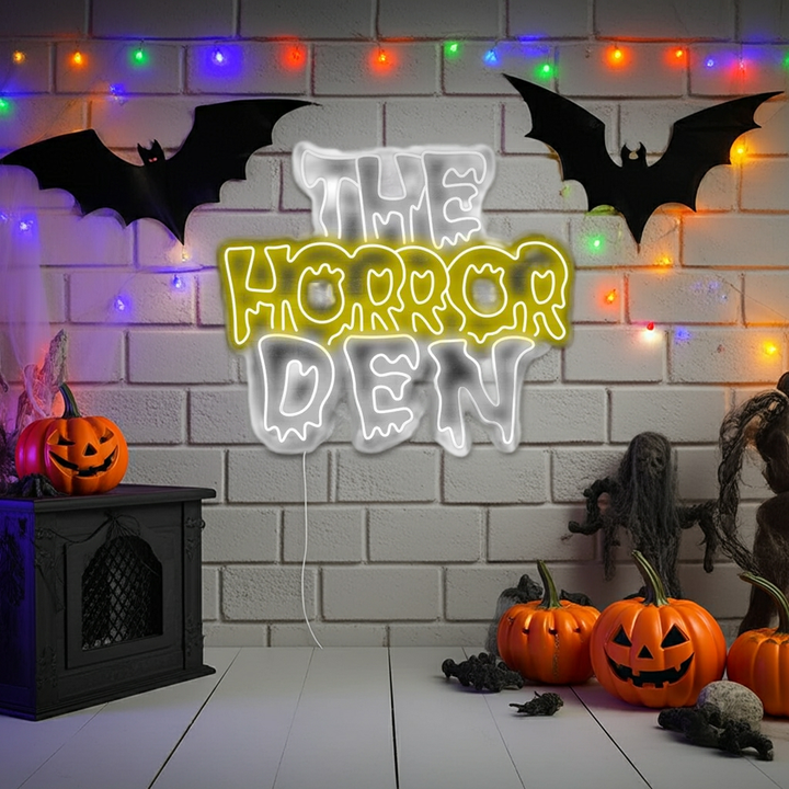 The Horror Den Halloween Neon Sign