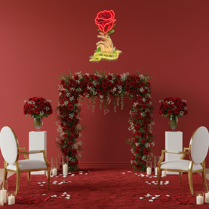 Roses Gift UV Art LED Neon Sign