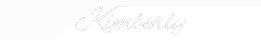 Customized Neon Sign: Kimberly
