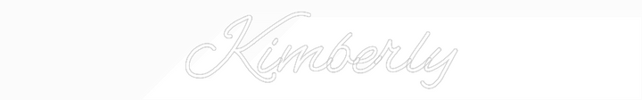 Customized Neon Sign: Kimberly