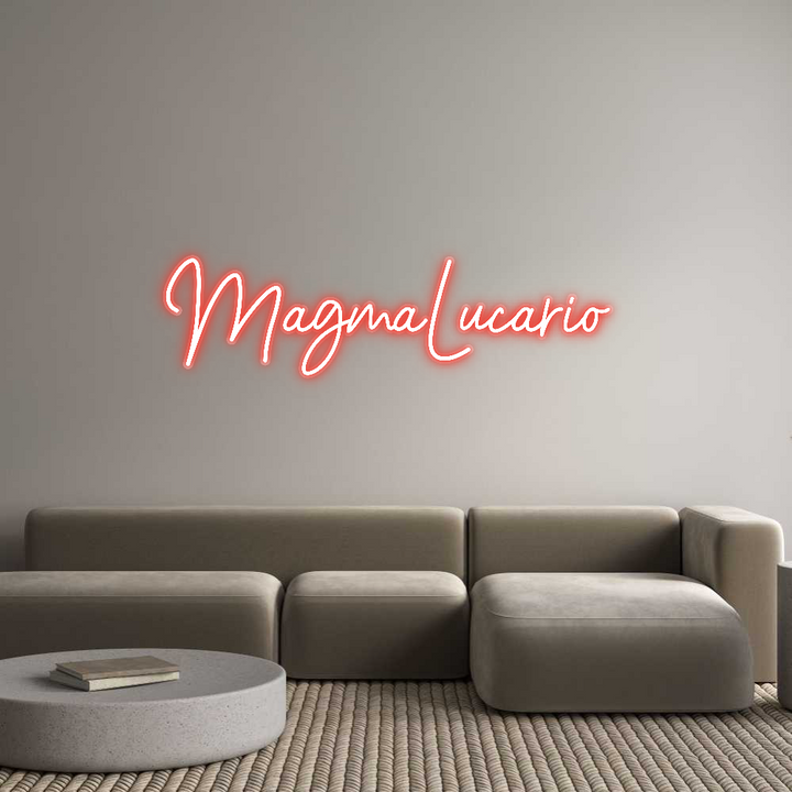 Customized Neon Sign: MagmaLucario