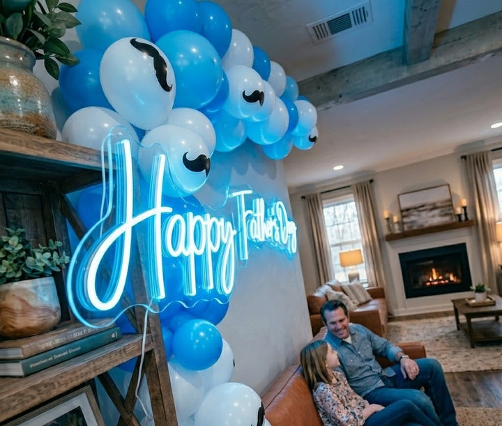 Happy Father's Day LED Neon Sign for Family Celebrations