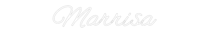 Customized Neon Sign: Marrisa