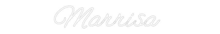 Customized Neon Sign: Marrisa