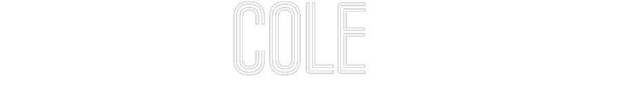 Customized Neon Sign: Cole