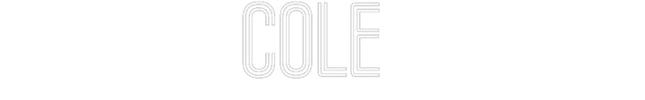 Customized Neon Sign: Cole