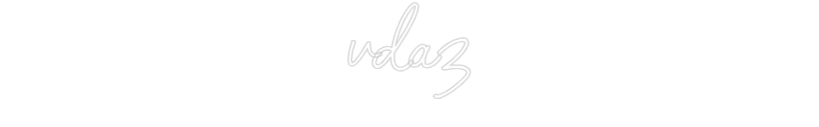 Customized Neon Sign: vdaz