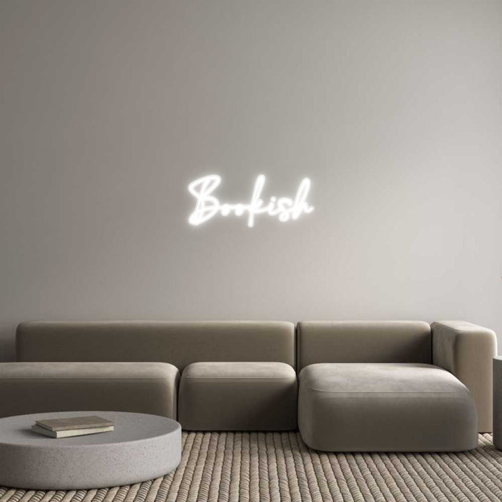 Customized Neon Sign: Bookish
