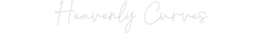 Customized Neon Sign: Heavenly Curv...