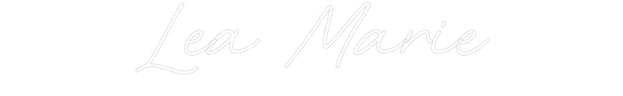 Customized Neon Sign: Lea Marie