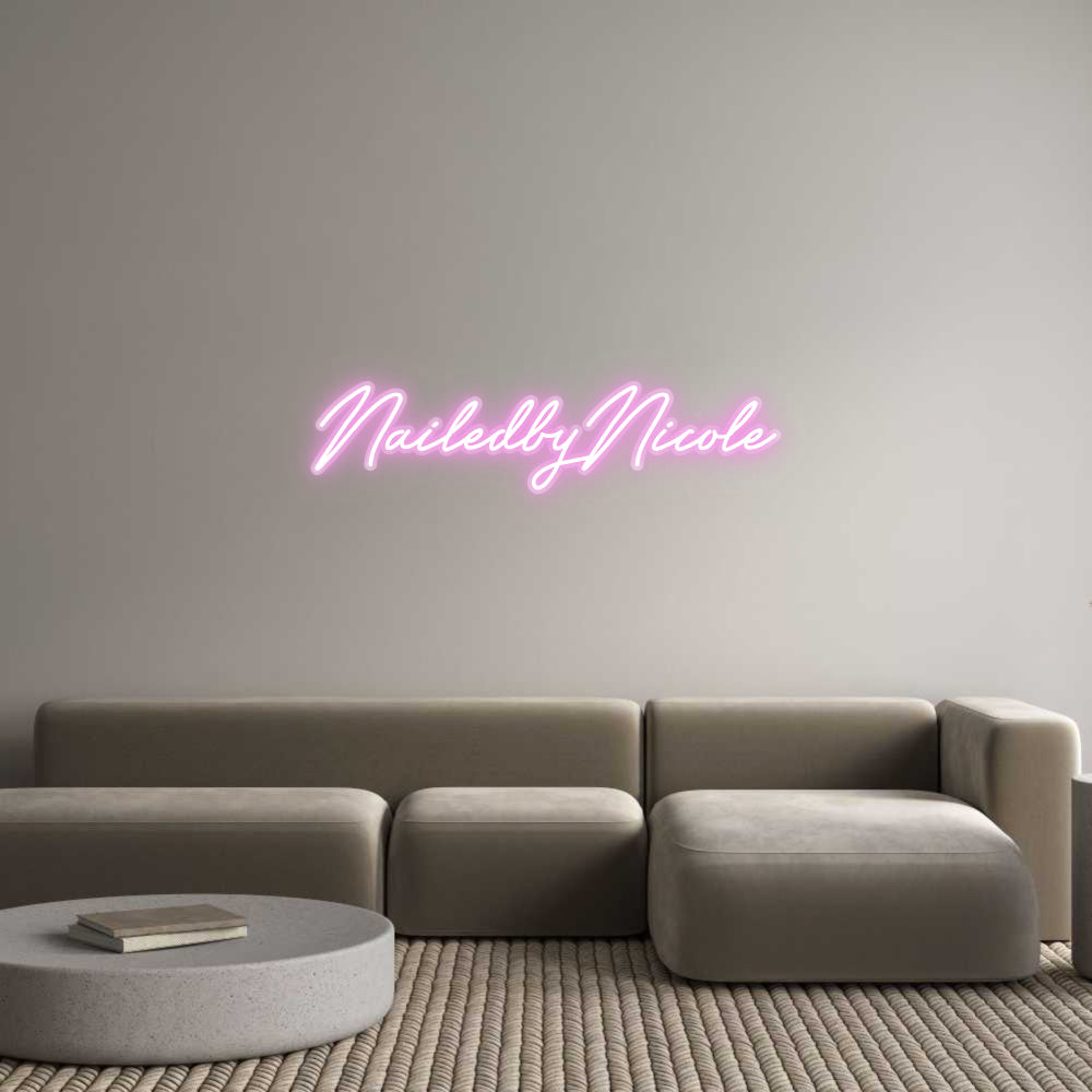 Customized Neon Sign: NailedbyNicole