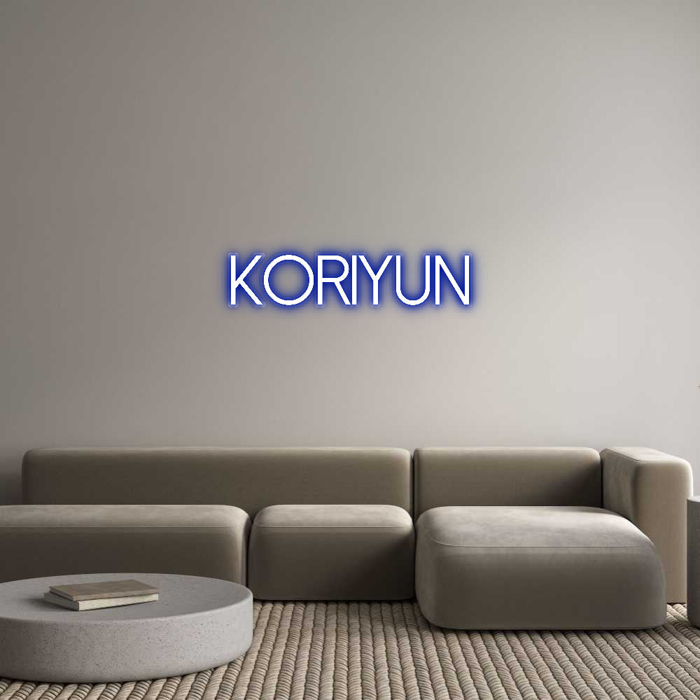 Customized Neon Sign: Koriyun