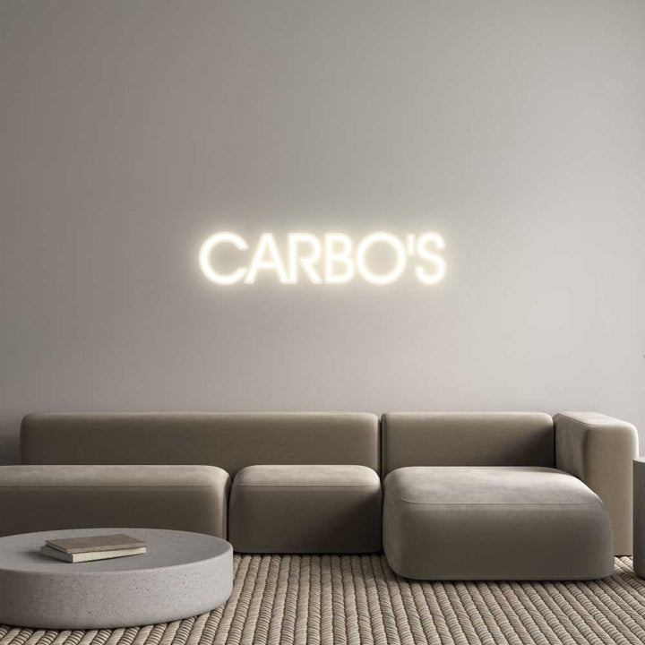 Customized Neon Sign: CARBO'S