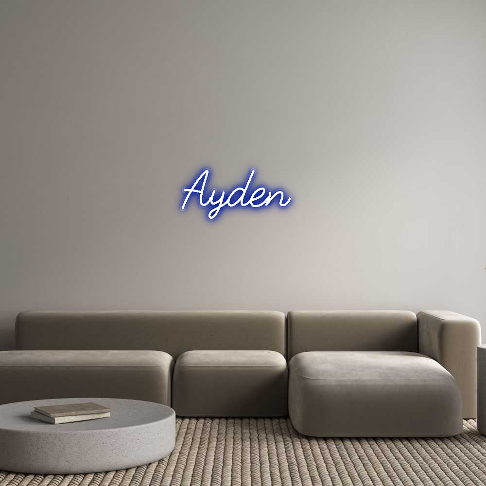 Customized Neon Sign: Ayden