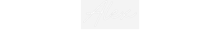 Customized Neon Sign: Alex