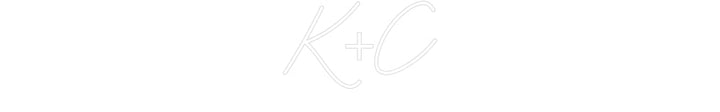 Customized Neon Sign: K+C