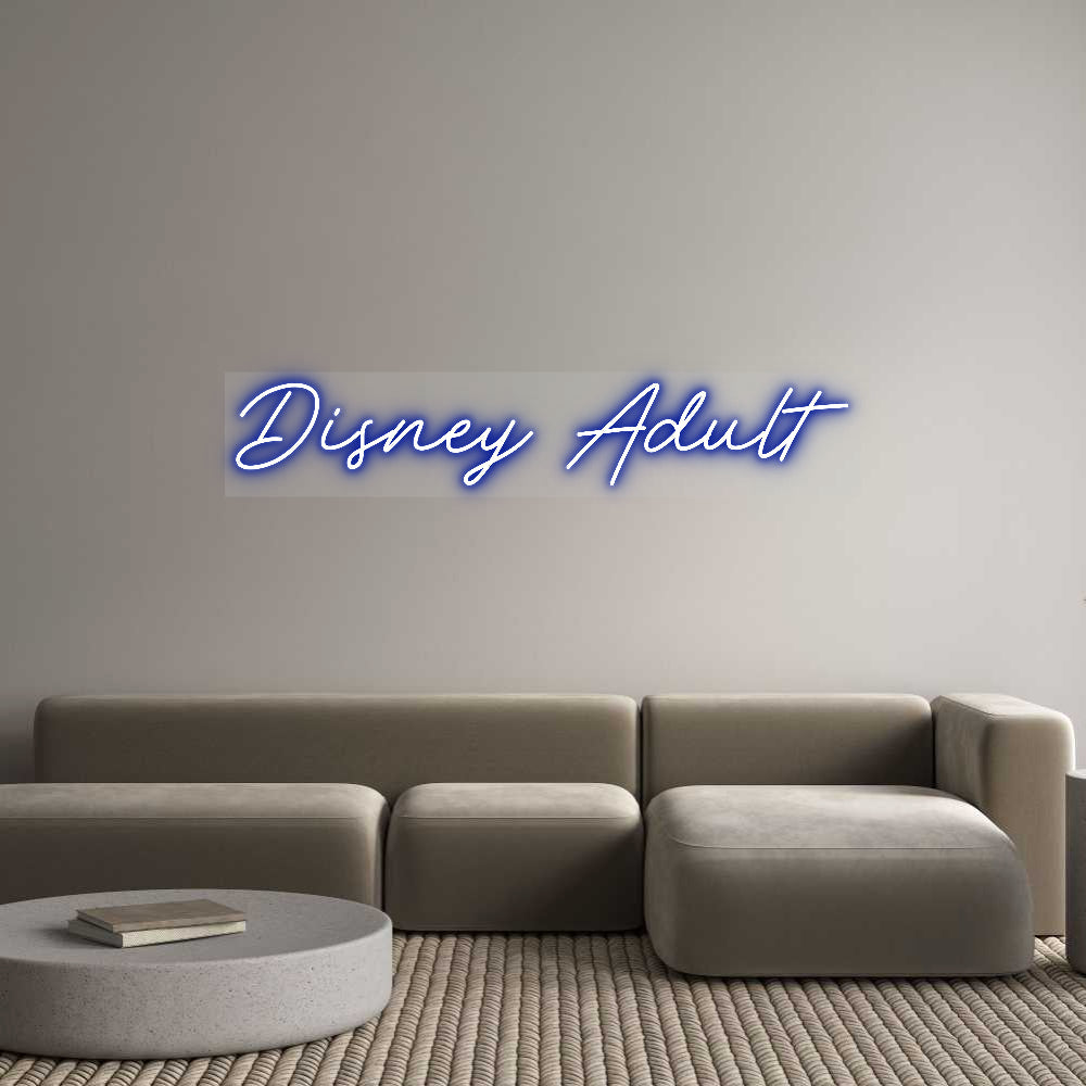 Customized Neon Sign: Disney Adult