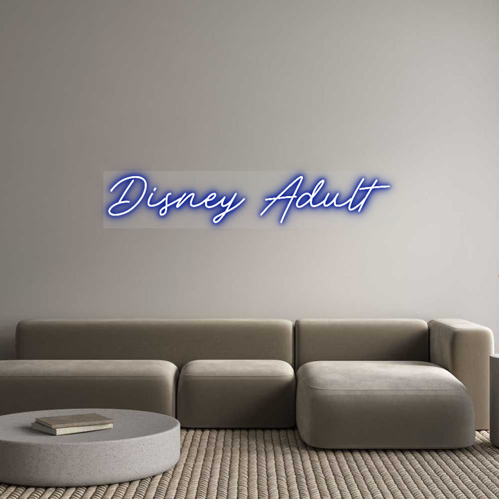 Customized Neon Sign: Disney Adult