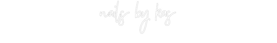Customized Neon Sign: nails by kas