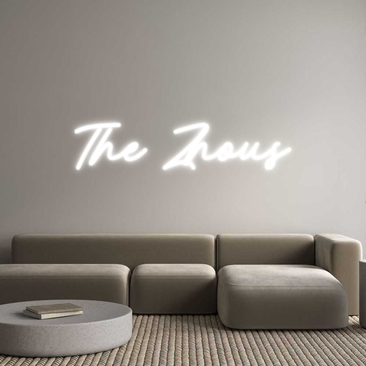 Customized Neon Sign: The Zhous