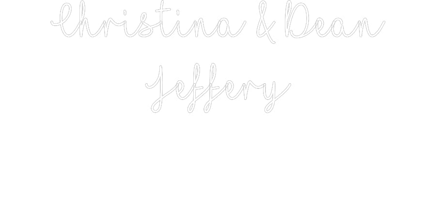 Customized Neon Sign: Christina & D...