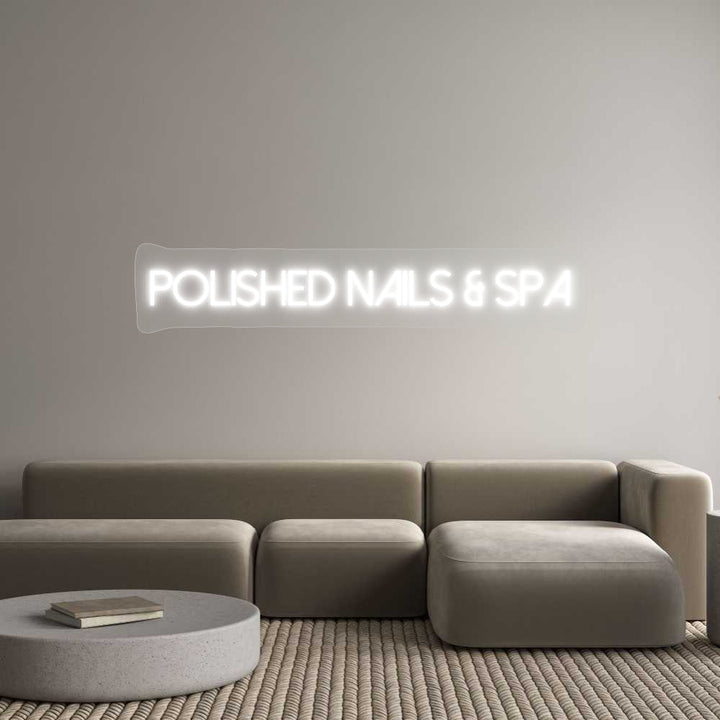 Customized Neon Sign: Polished Nail...
