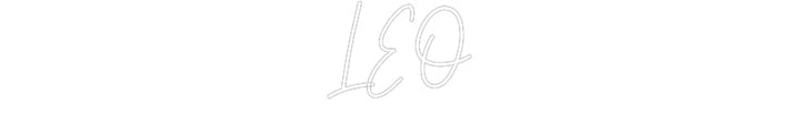 Customized Neon Sign: LEO