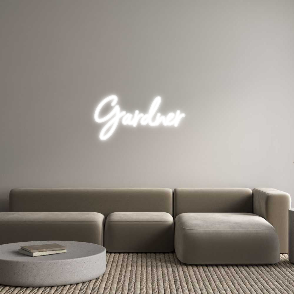 Customized Neon Sign: Gardner