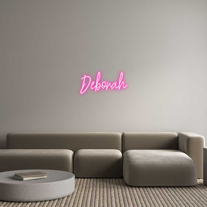 Customized Neon Sign: Deborah