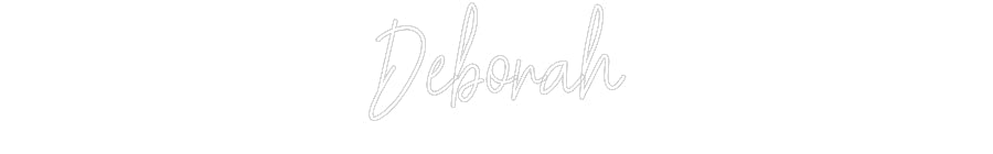 Customized Neon Sign: Deborah