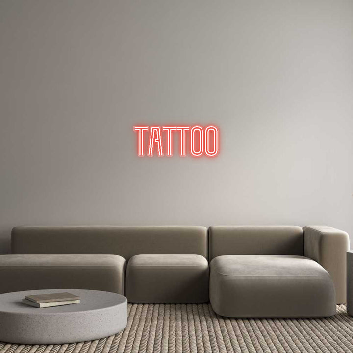 Customized Neon Sign: TATTOO
