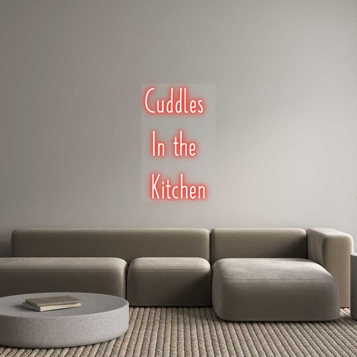 Customized Neon Sign: Cuddles 
In ...