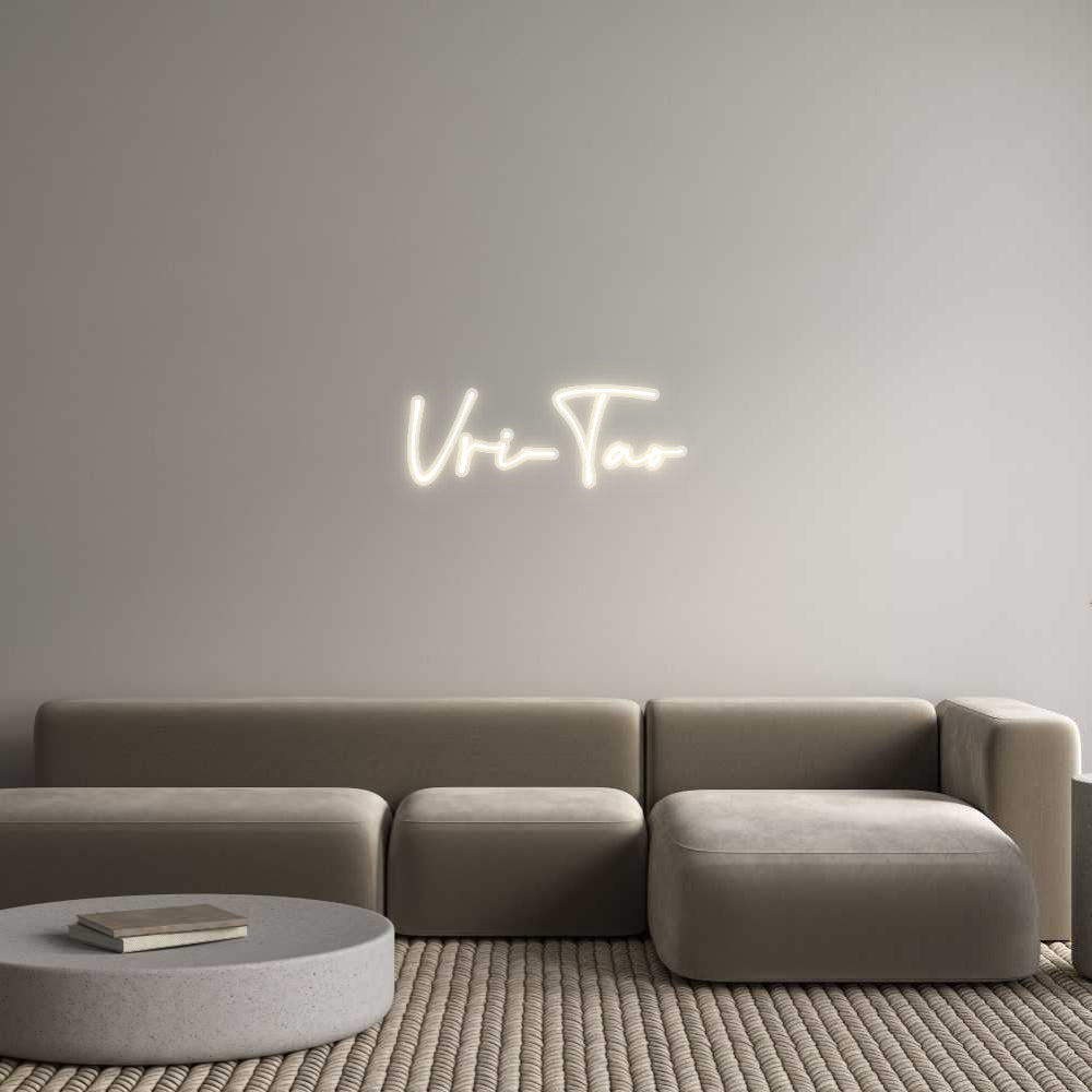 Customized Neon Sign: Vri-Tao