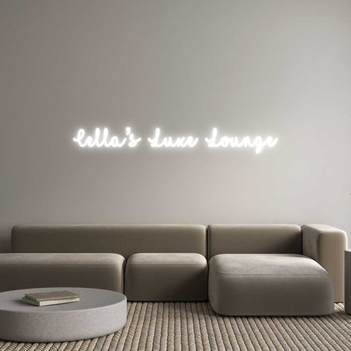 Customized Neon Sign: Cella’s Luxe ...