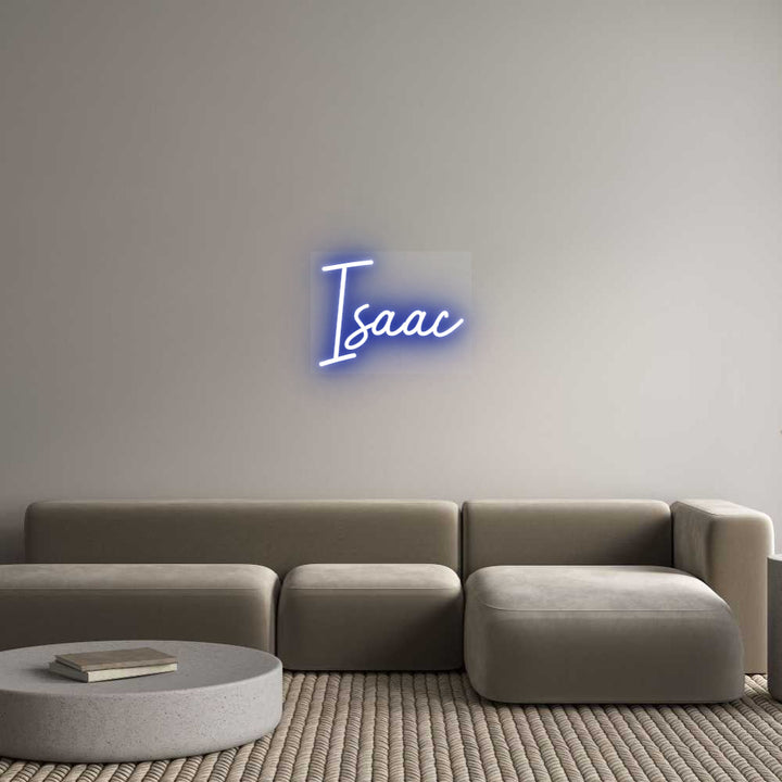 Customized Neon Sign: Isaac