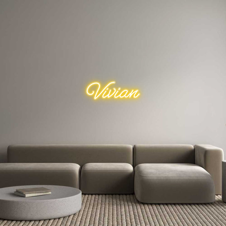 Customized Neon Sign: Vivian