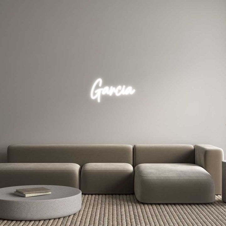 Customized Neon Sign: Garcia