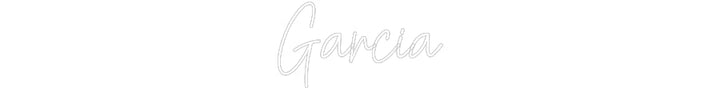 Customized Neon Sign: Garcia