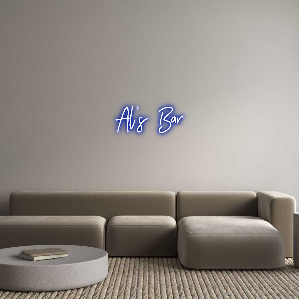 Customized Neon Sign: Al’s Bar