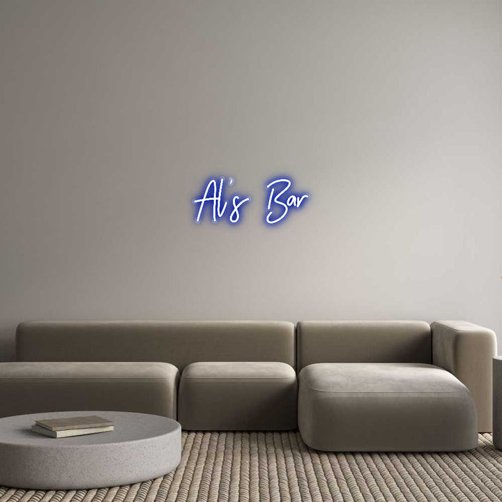Customized Neon Sign: Al’s Bar
