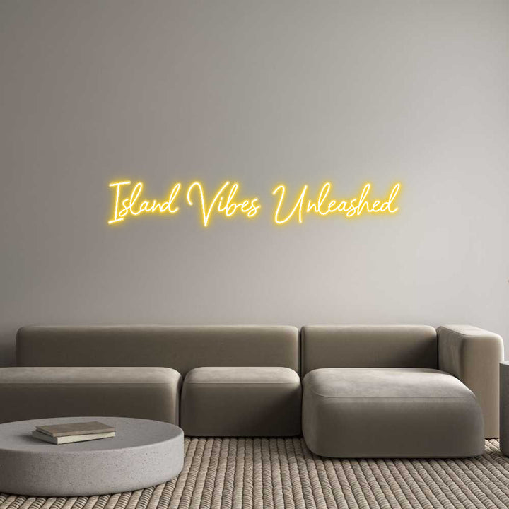 Customized Neon Sign: Island Vibes ...