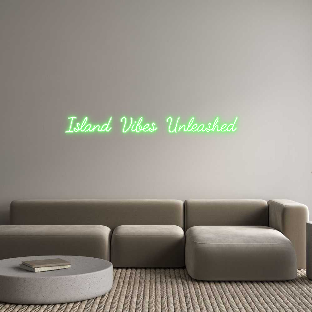 Customized Neon Sign: Island Vibes ...