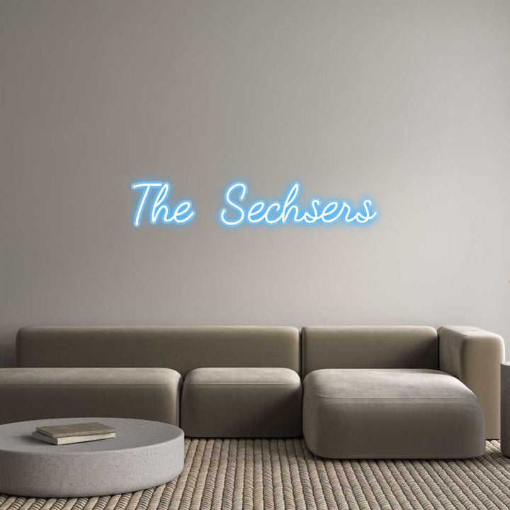 Customized Neon Sign: The Sechsers