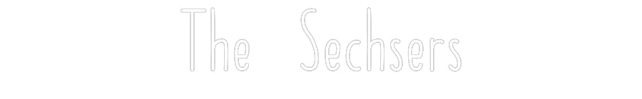 Customized Neon Sign: The Sechsers