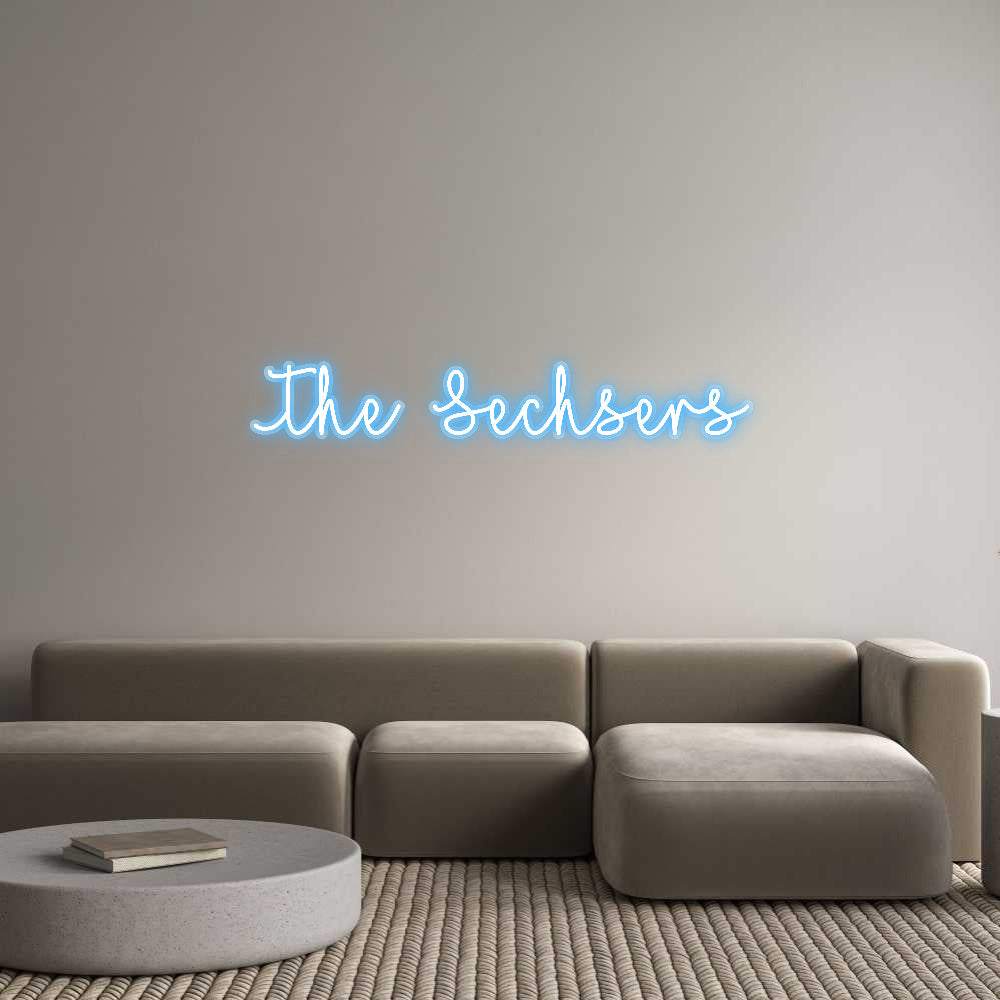 Customized Neon Sign: The Sechsers
