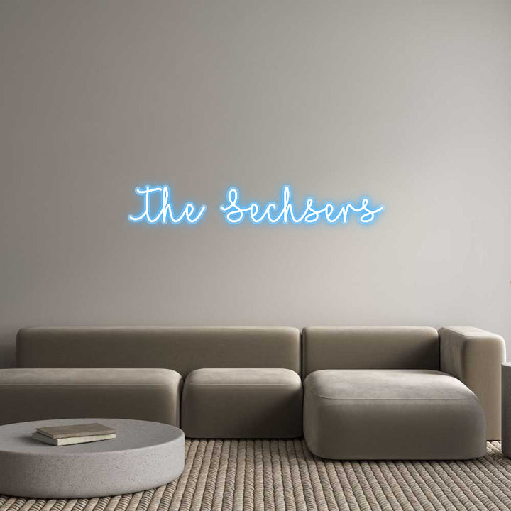 Customized Neon Sign: The Sechsers