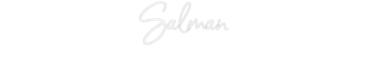 Customized Neon Sign: Salman
