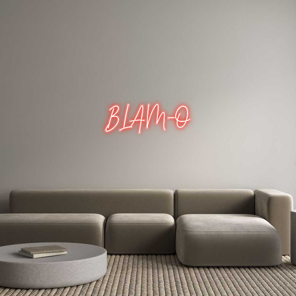 Customized Neon Sign: BLAM-O